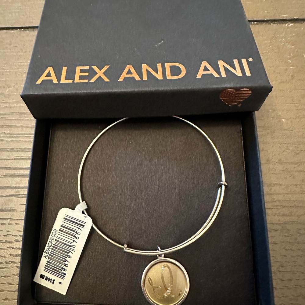 Alex and Ani Gold and Sterling Silver Charm Bracelet NWT